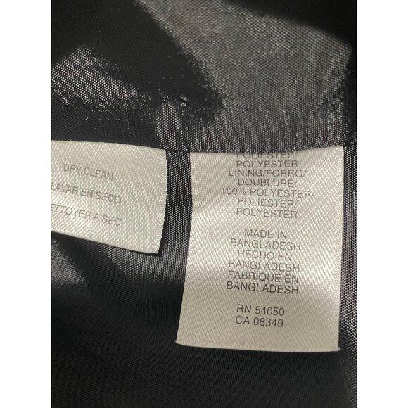 Jones Studio Womens Black Blazer Jacket 22W Button-Front Polyester Fully Lined - Picture 8 of 14